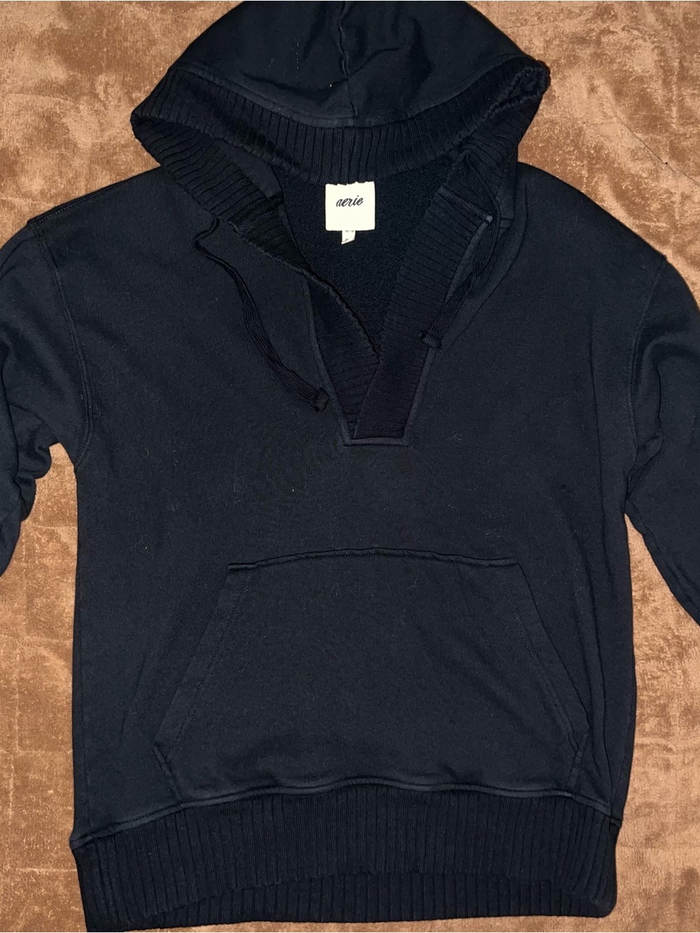 Aerie Down-To-Earth Henley Hoodie XS - Picture 2 of 13